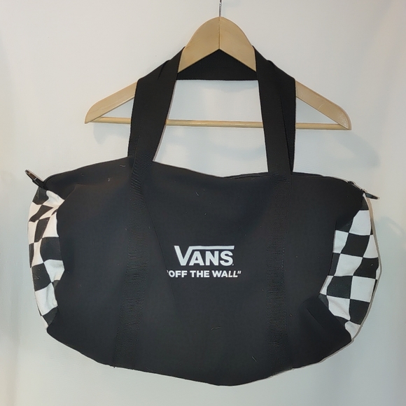 vans checkered duffle